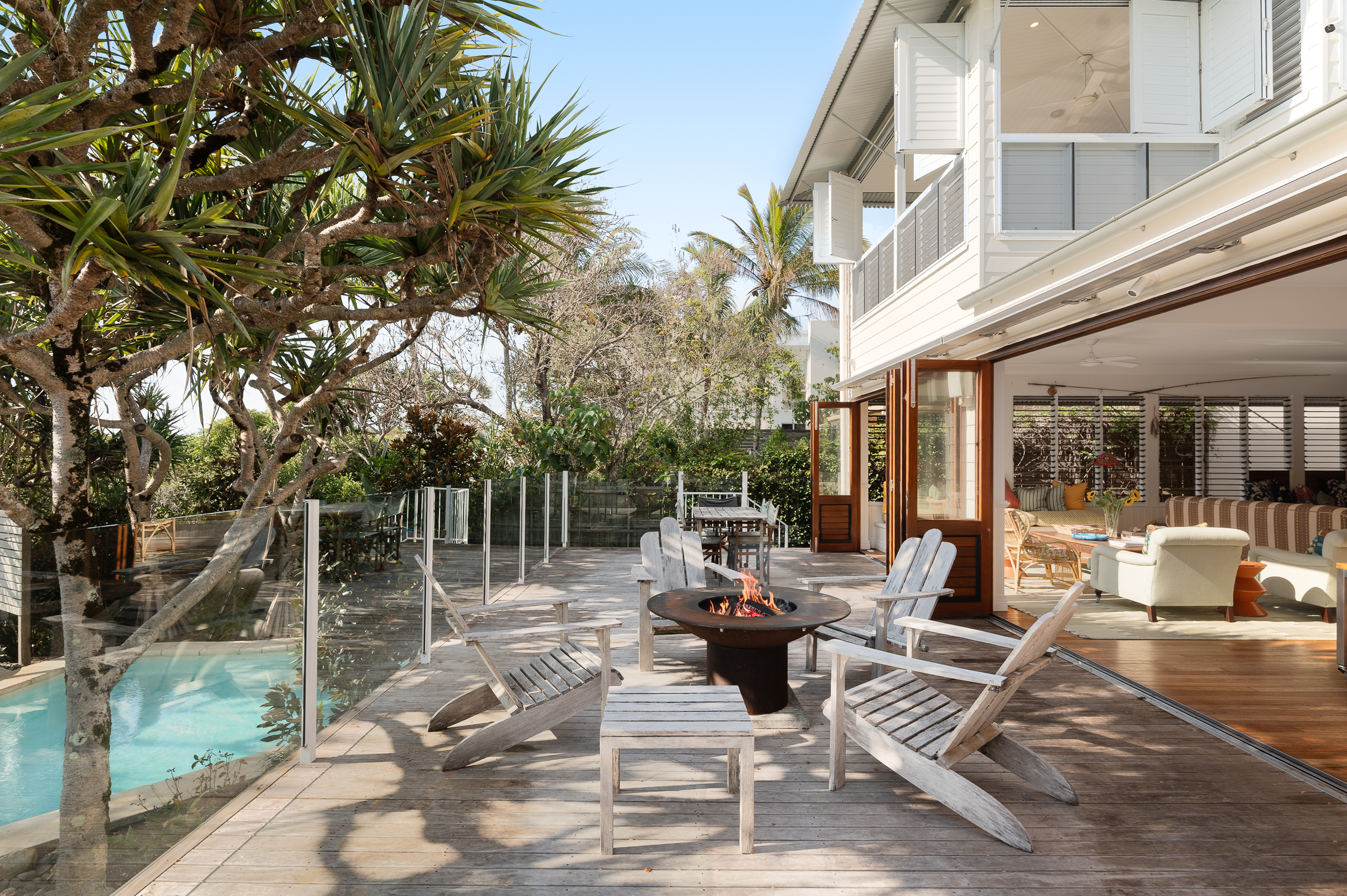 The poolside cabana